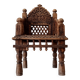Fauteuil ancien Pidha Num2 Radjastan XIXeme en Palissandre massif