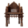 Fauteuil ancien Pidha Num2 Radjastan XIXeme en Palissandre massif