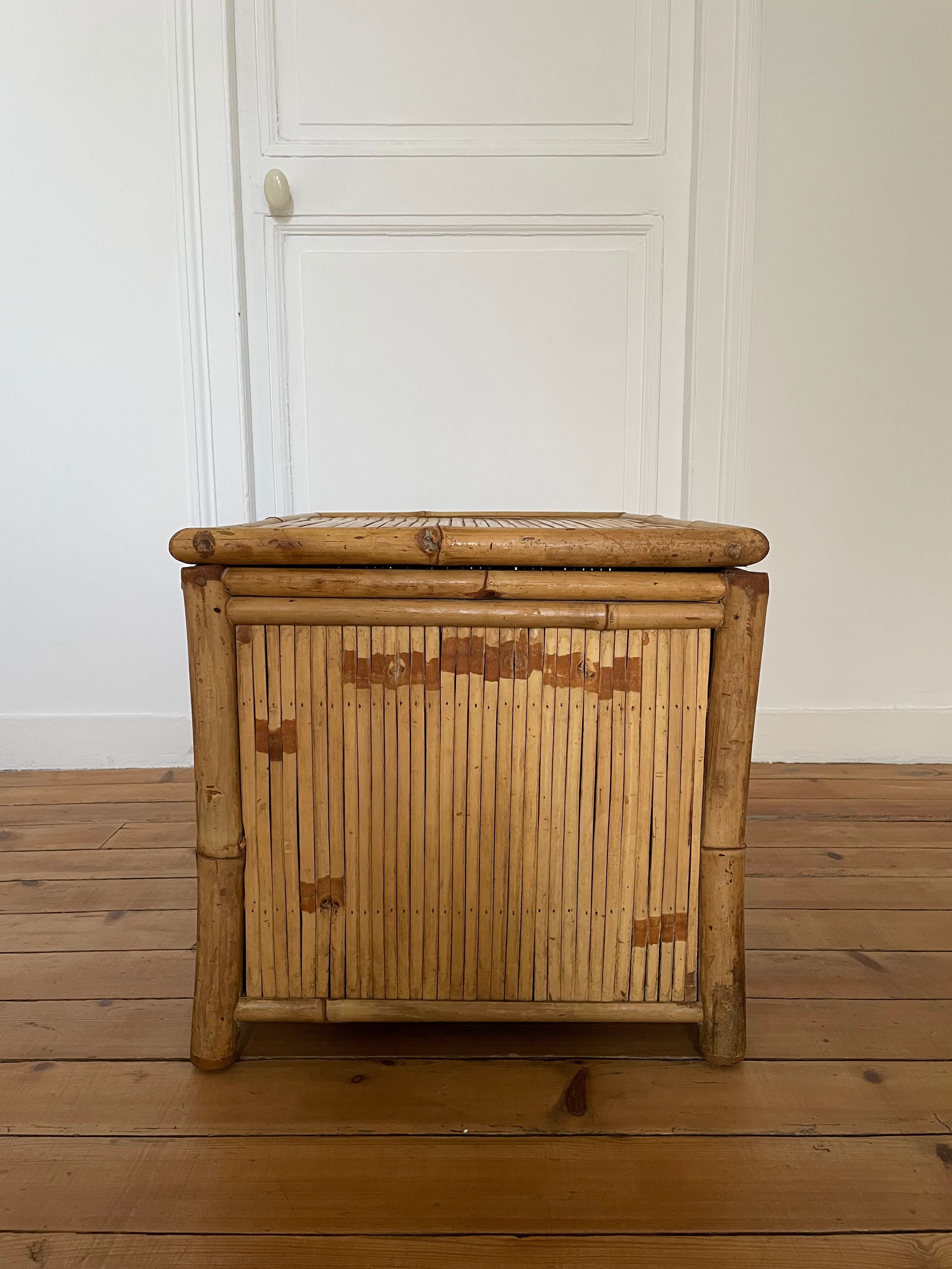Bamboo storage chest, 1960