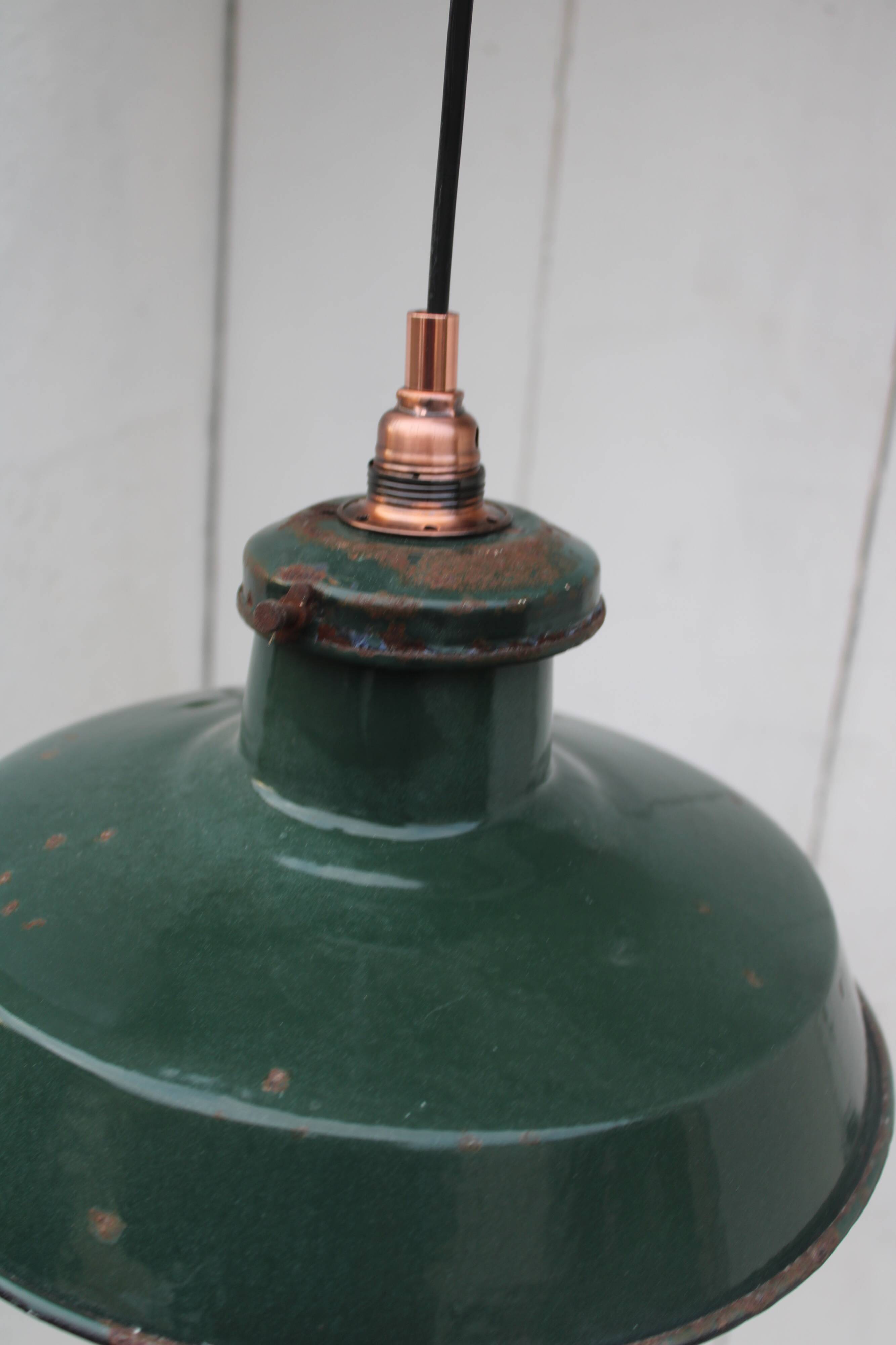 Green industrial enamelled suspension