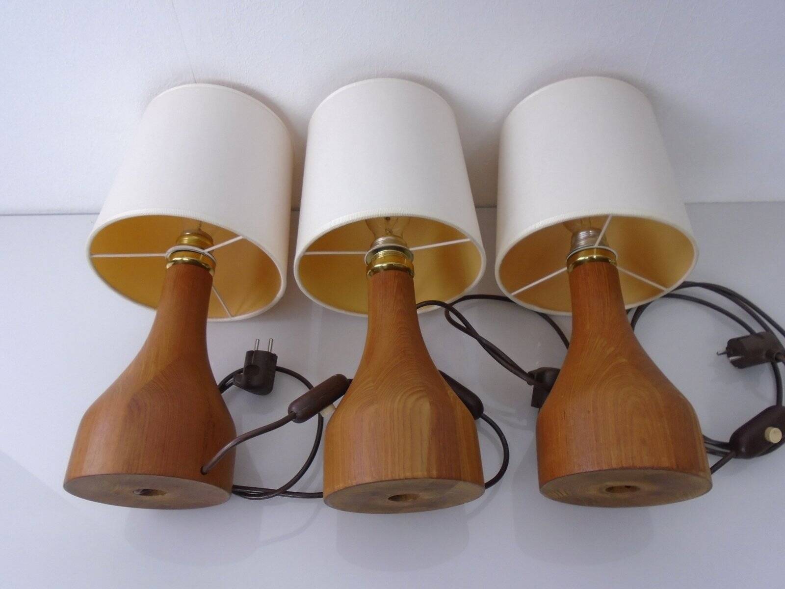 Teak Table Lamp from Domus, 1970s