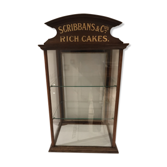 Vitrine de pâtisserie 1900 "scribbans&co - rich cakes"