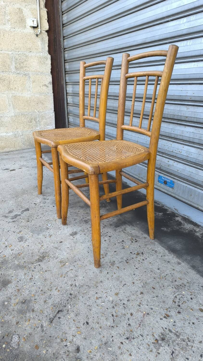 Paire de chaises bistrot, années 30