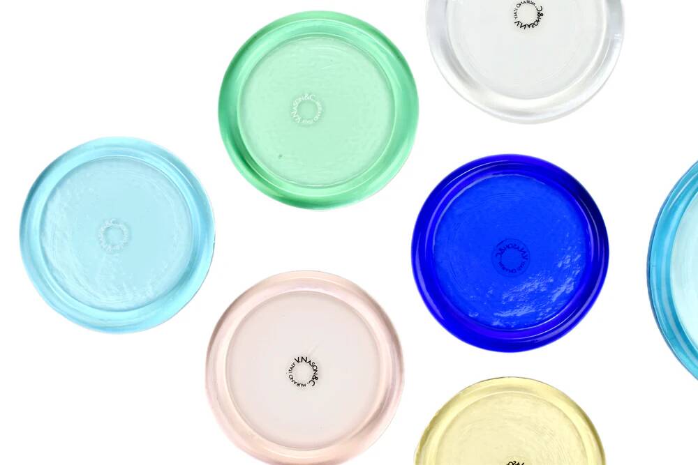 Vintage Murano Glass Coasters by V. Nason & C.