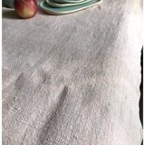 Antique Harvest Tablecloth in Pure Hemp Dyed Tea Rose