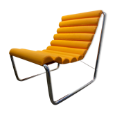 Fauteuil suspendu matelassage "boudins" 1970