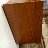 Chest of drawers teak vintage feet spindles 1950s
