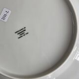 6 flat plates, antique porcelain from the Couleuvre factory.