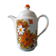 Théière fleurs psychédélique 1970