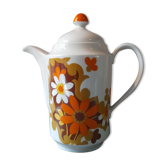 Teapot psychedelic flowers, 1970.