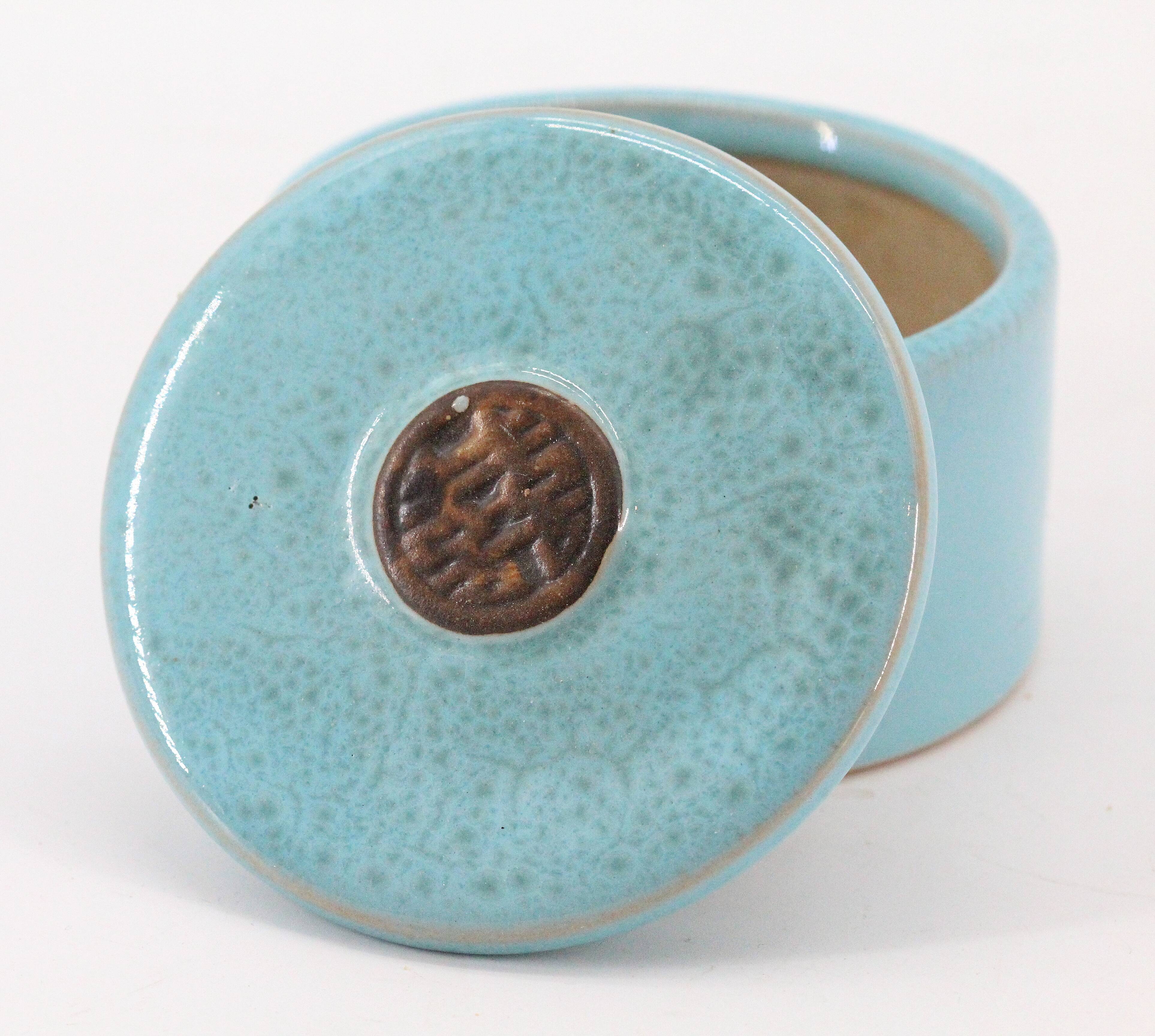 Japanese ceramic tea box