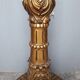 Golden carved wood lamppost or period 1940 Italy