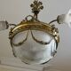 Superb Art Deco bronze chandelier, a mix of styles, circa 1930/50, 3 branches 4.