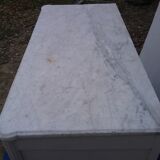 Commode style L XVI white marble