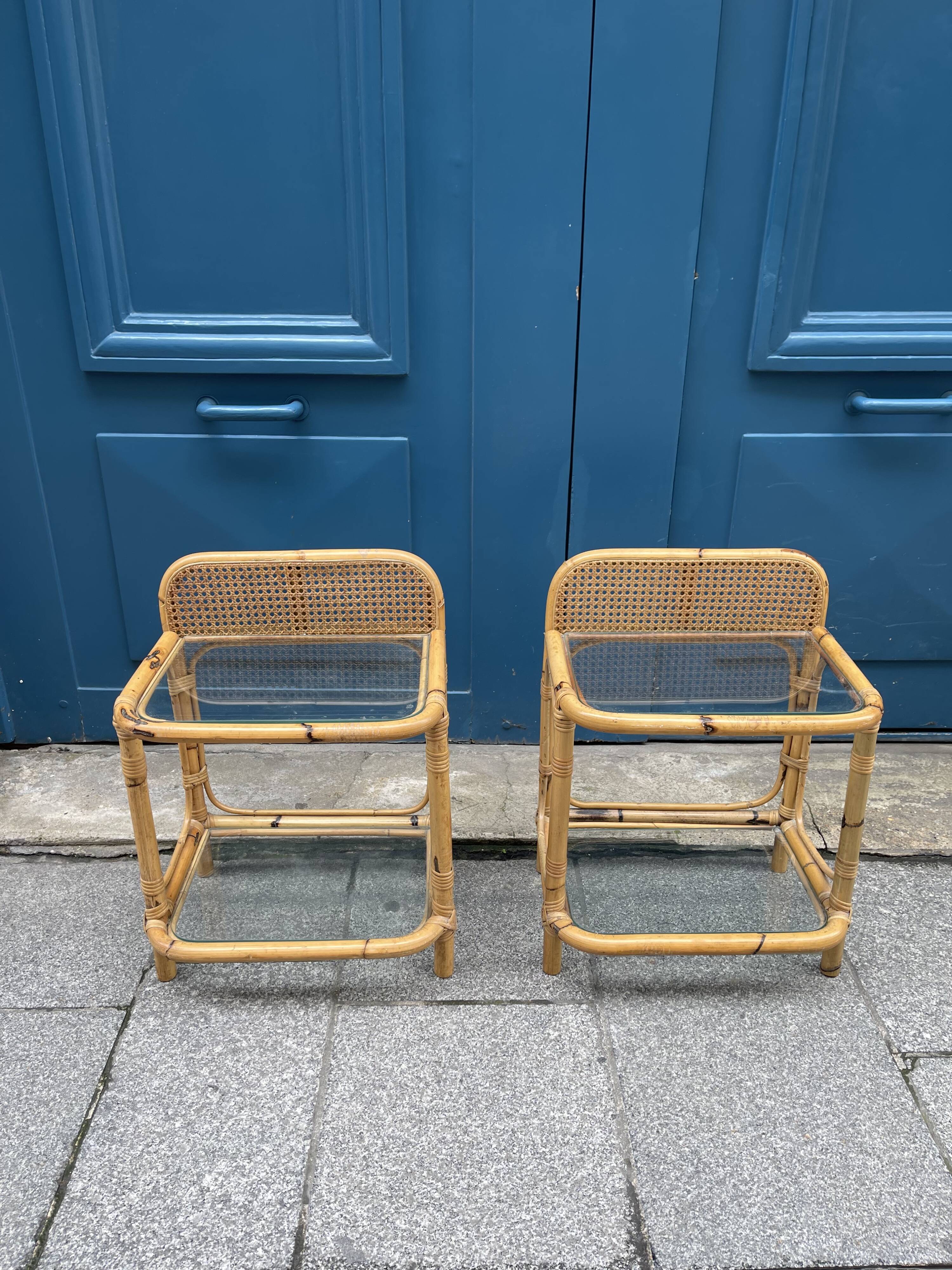 Paire de chevets vintage
