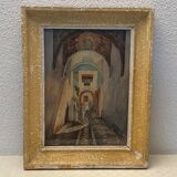 Orientalist painting watercolor tunisia north africa g-trombik 1939