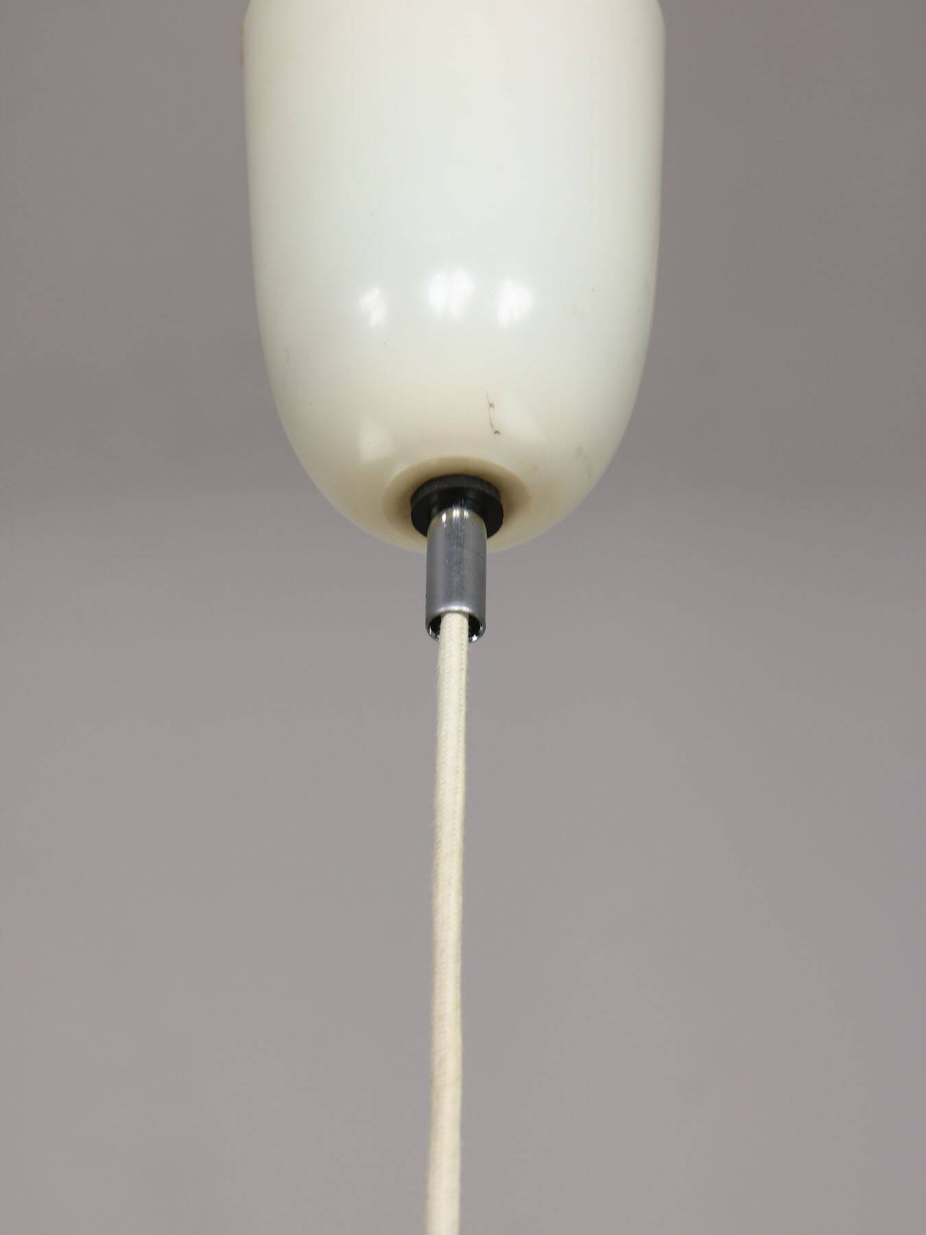 Space Age Italian Orange Acrylic Glass Pendant Lamp, 1970s