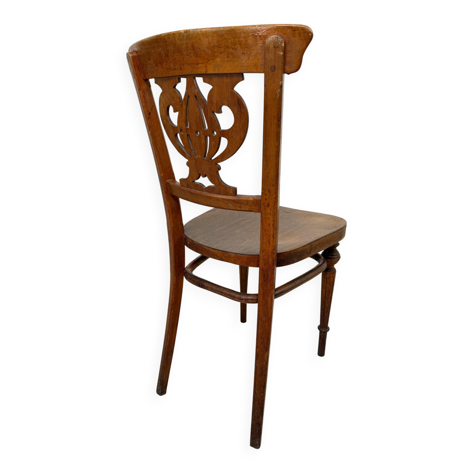 Set of Thonet bentwood dining chairs, in the Vienna Secession style, period.
