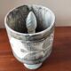 Lampe vintage 70 en onyx gris