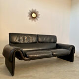 Sofa DESEDE DS-2011 2/3 seater vintage leather design of the 80s