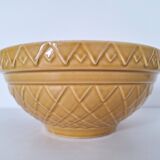 Mustard yellow salad bowl