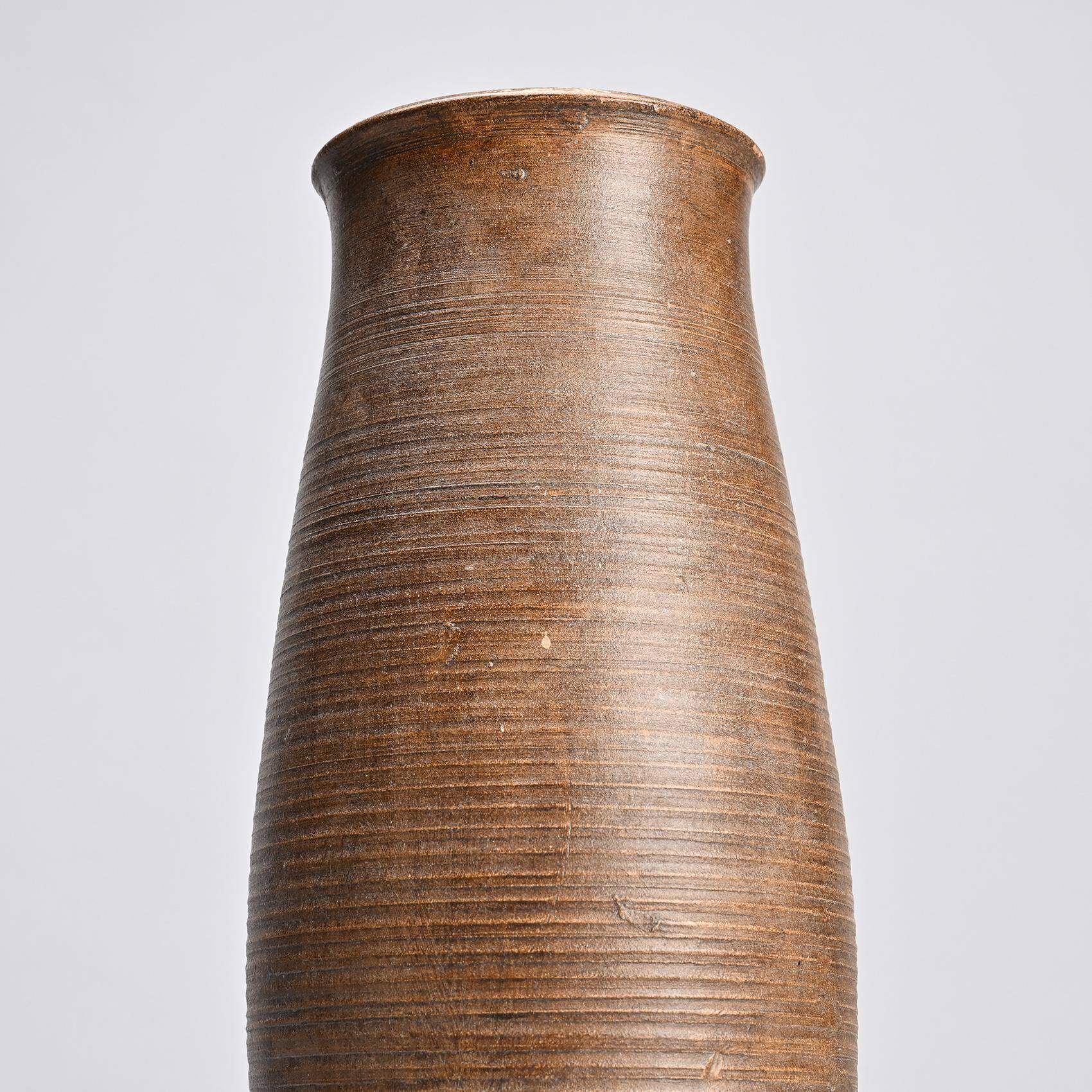 Vase en grès par Annie Fourmanoir, années 70