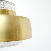 Scandinavian glass lamp, vintage 1970s