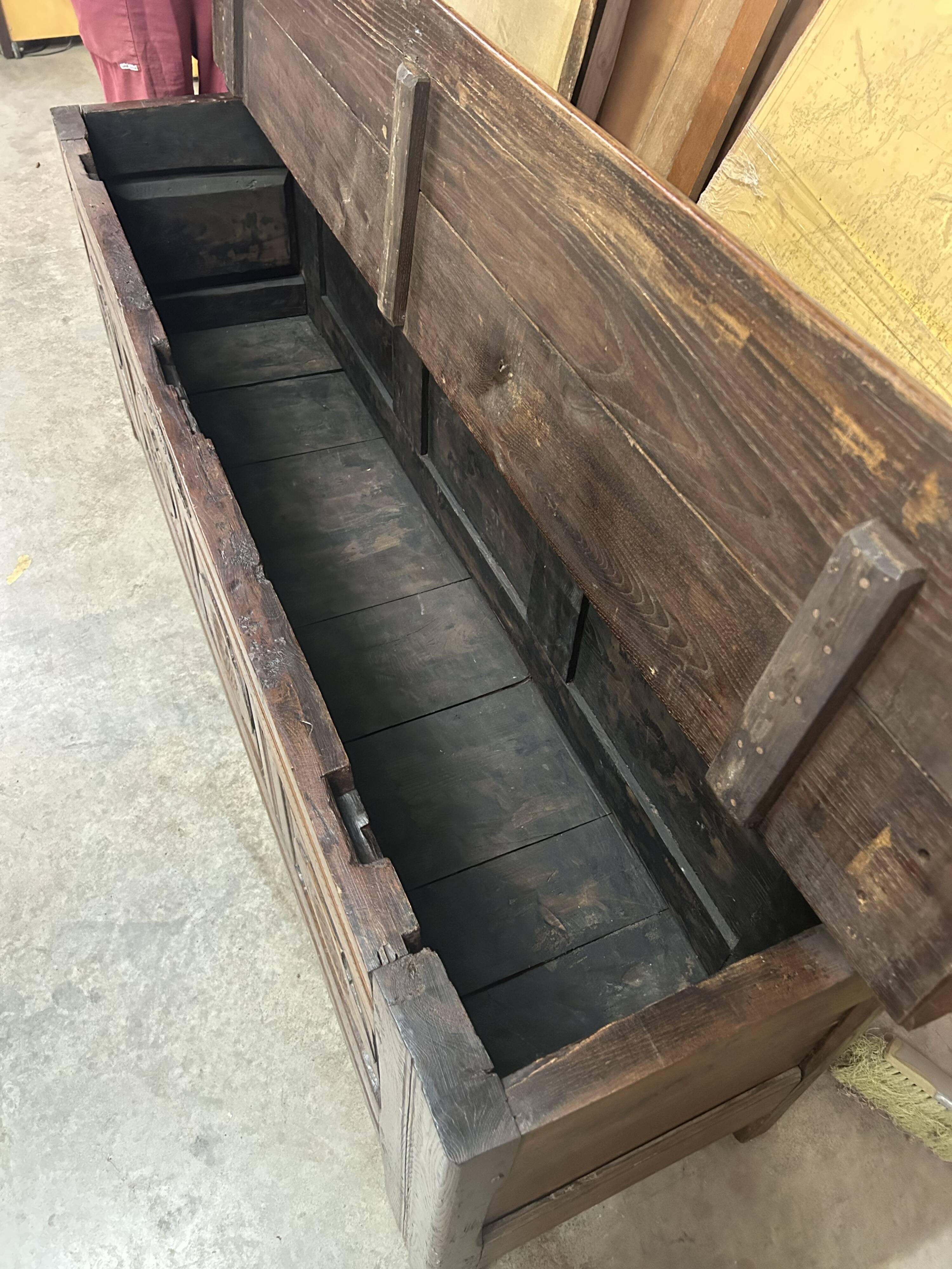 18th-century ash chest