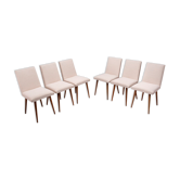 A set of 6 upholstered chairs from the 1970s