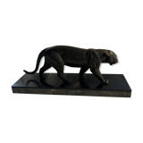 Magnificent sculpture of Tiger Marchant by Irénée Rochard (signed on the terrace)