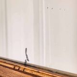 Louis XVI style giltwood pediment mirror