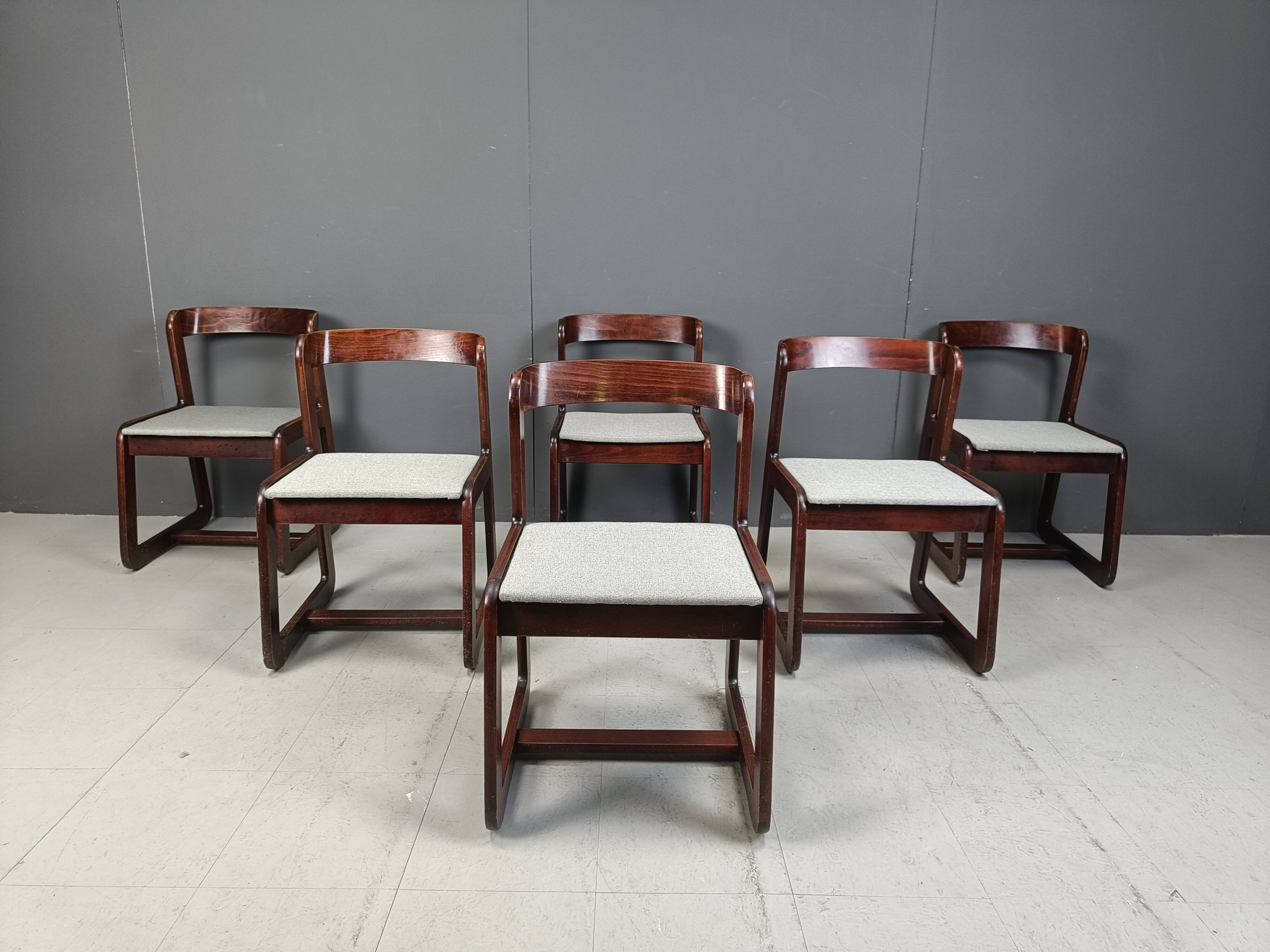 Vintage dining chairs by Mario Sabot, 1970s