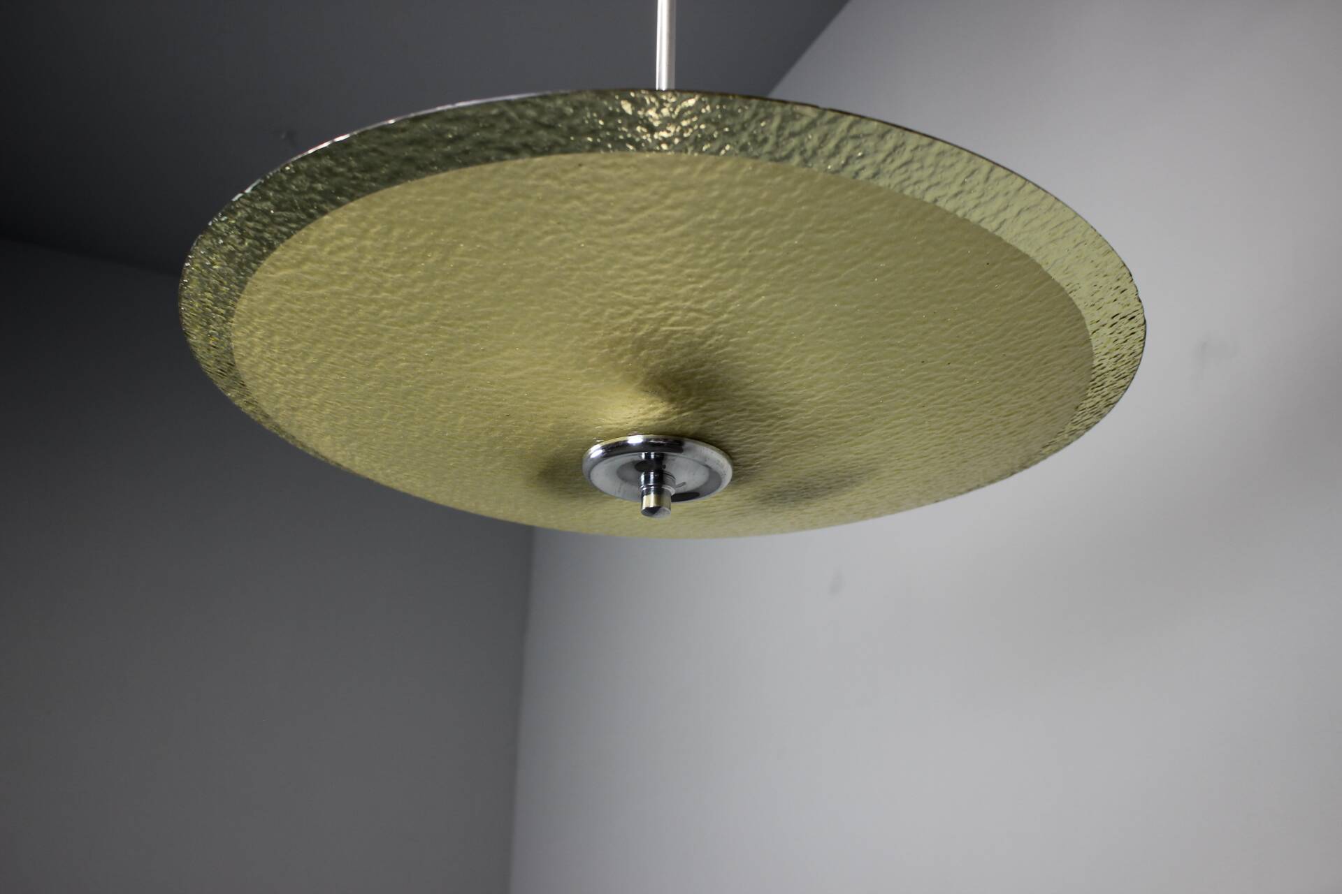 Mid-Century Glass Pendant, 1960s, Czechoslovakia