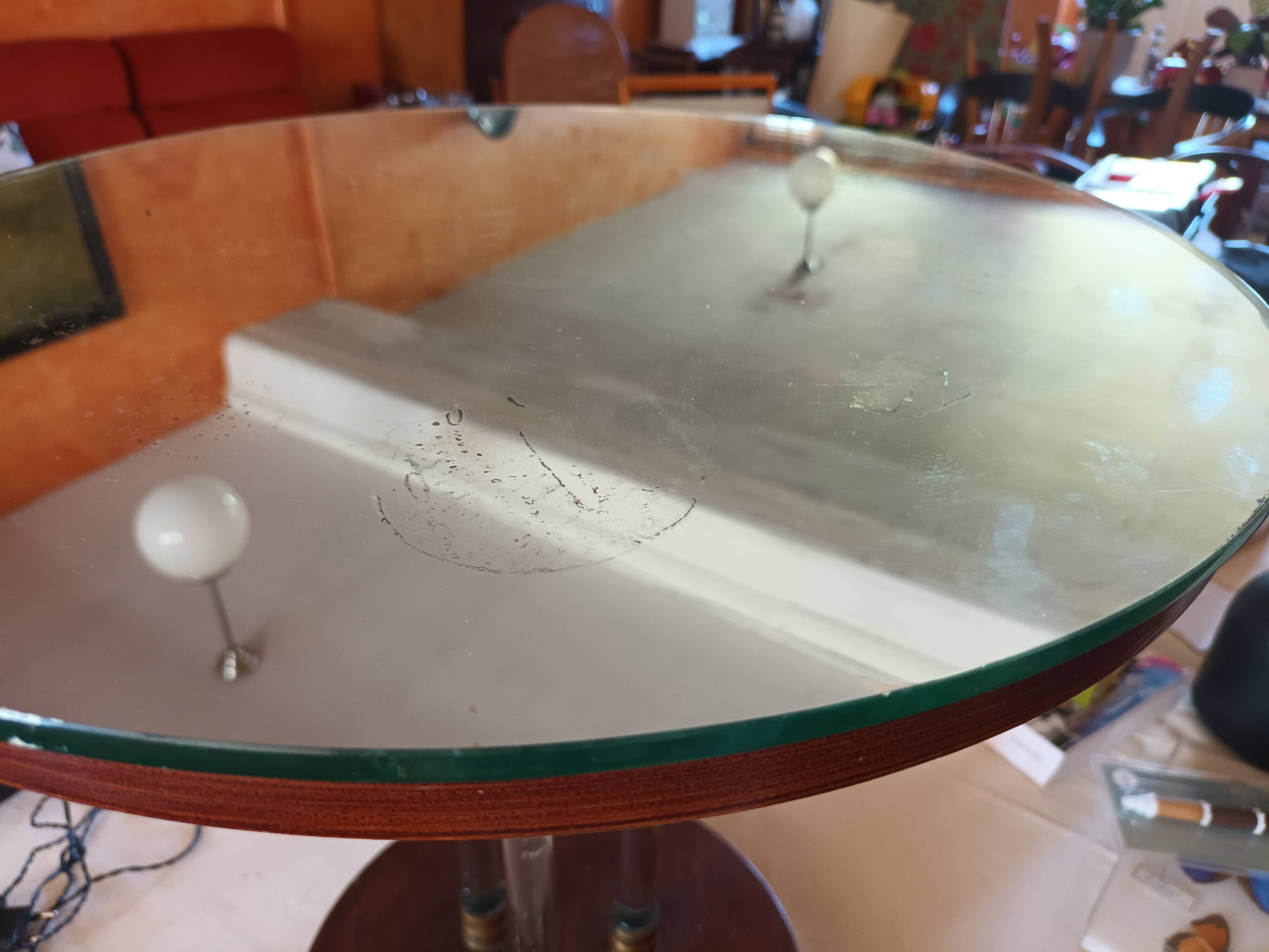 Art Deco pedestal table attributed to Jacques Adnet