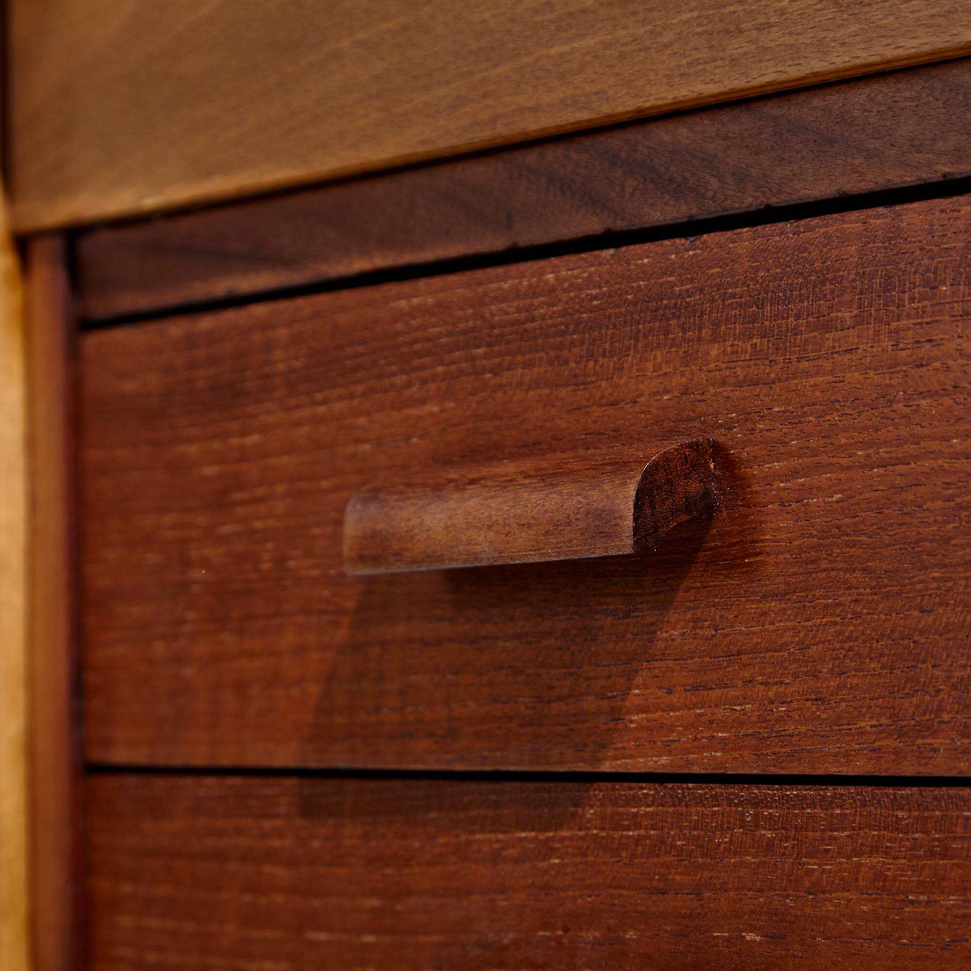 Restored teak and beech desk