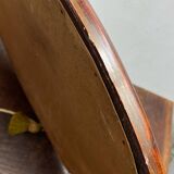 Miroir en bois et plâtre, décor fleuri, Art Déco