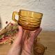 Amber glass cups