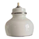 Suspension en opaline blanche et argenté années 70-80