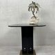 Hollywood regency coffee table / side table black and gold