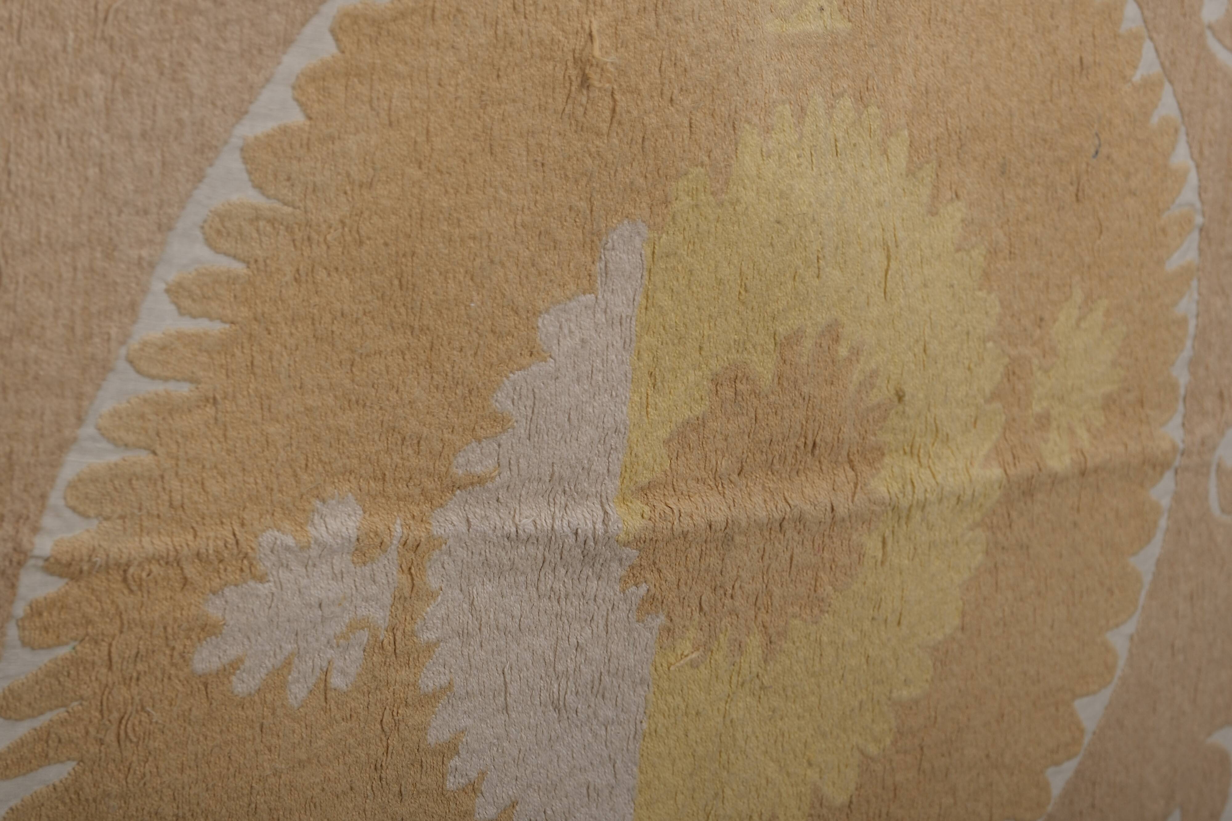 Hand knotted rug, vintage turkish rug 132x150 cm