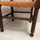 Corner chair wood turned vintage, 50-60s