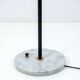 Lampadaire Stilnovo Mid-Century Modern en laiton italien et verre opalin, 50