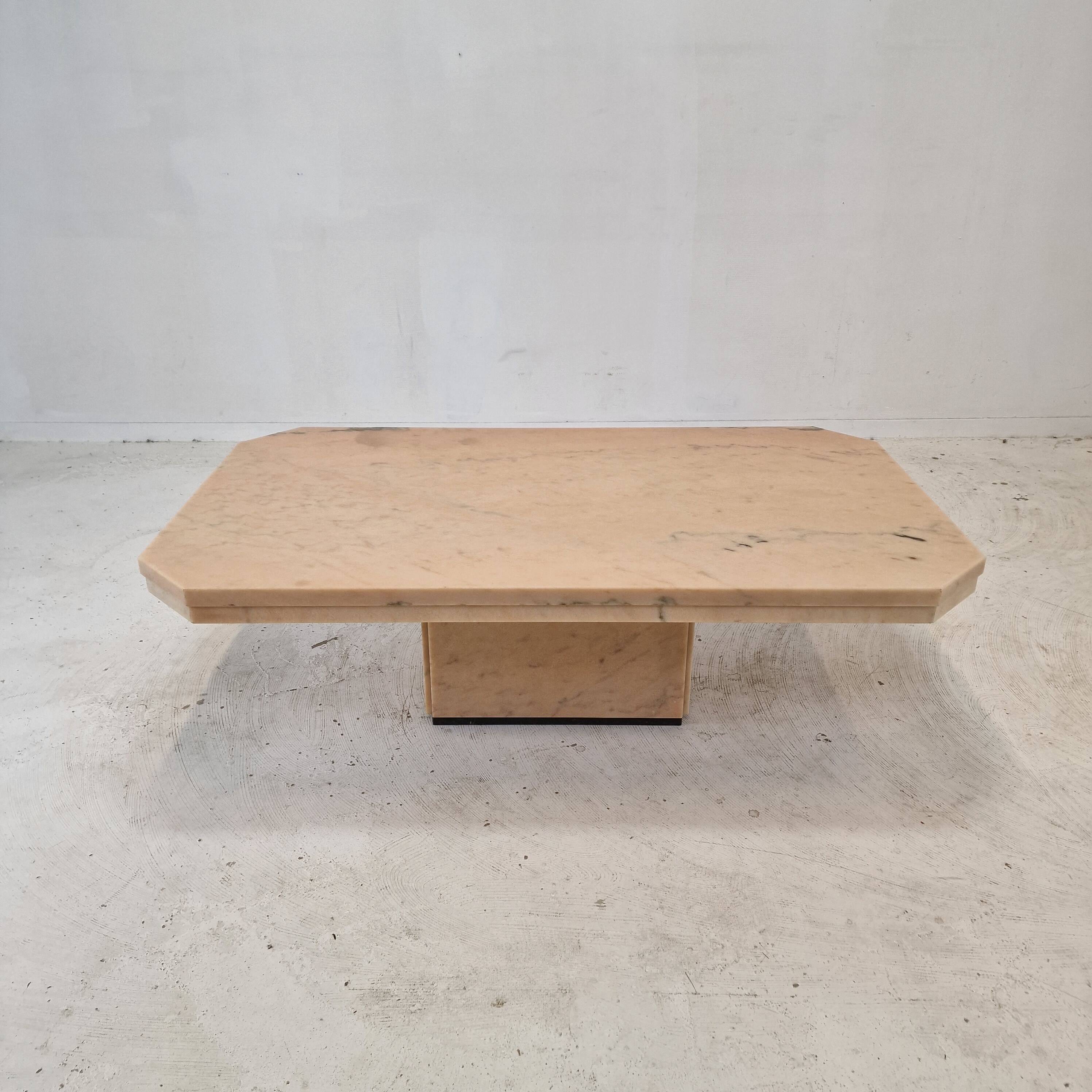 Italian Marble Coffee or Side Table, 1980s