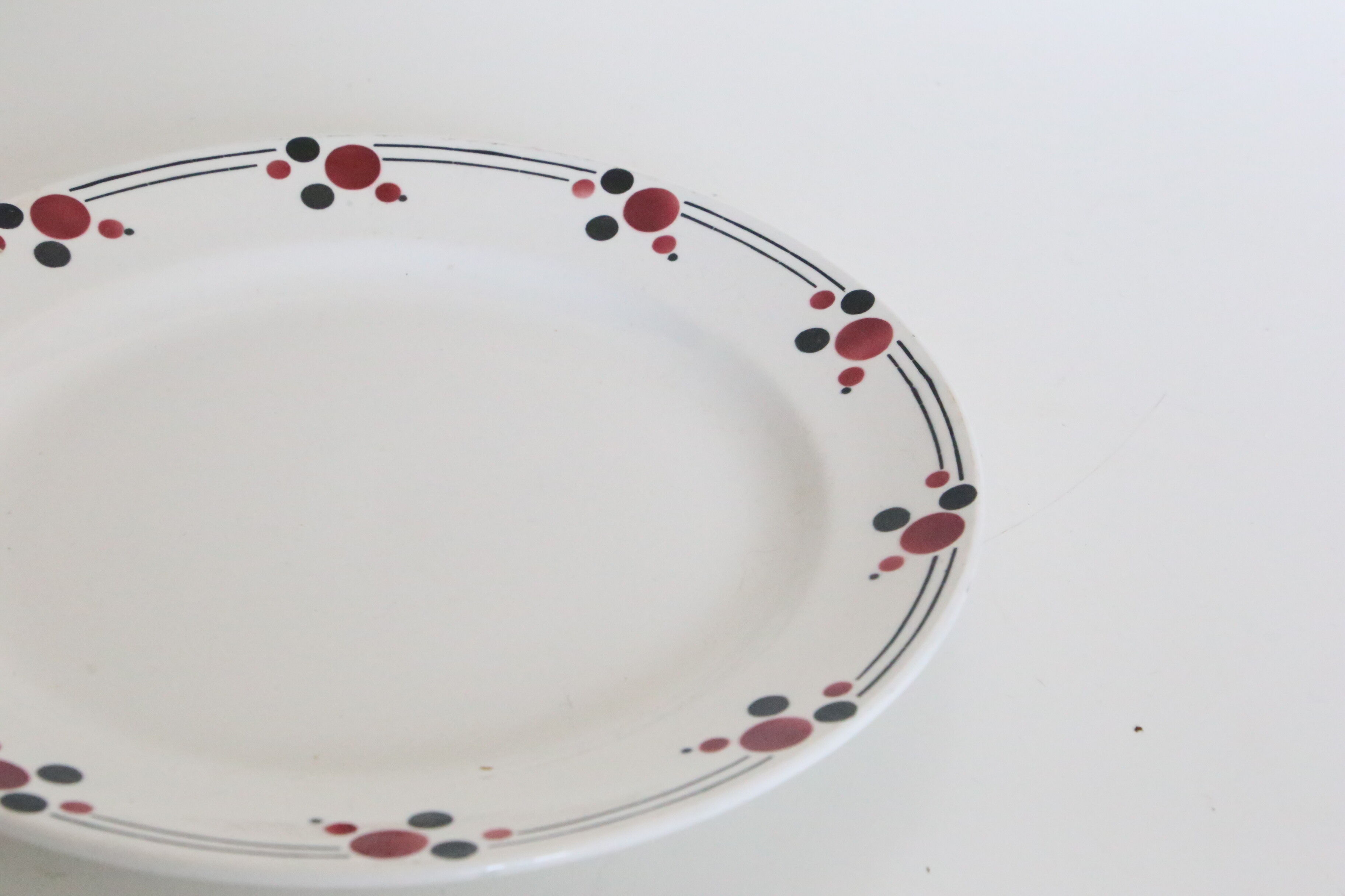 Plat en céramique, Boch La Louvière, vintage
