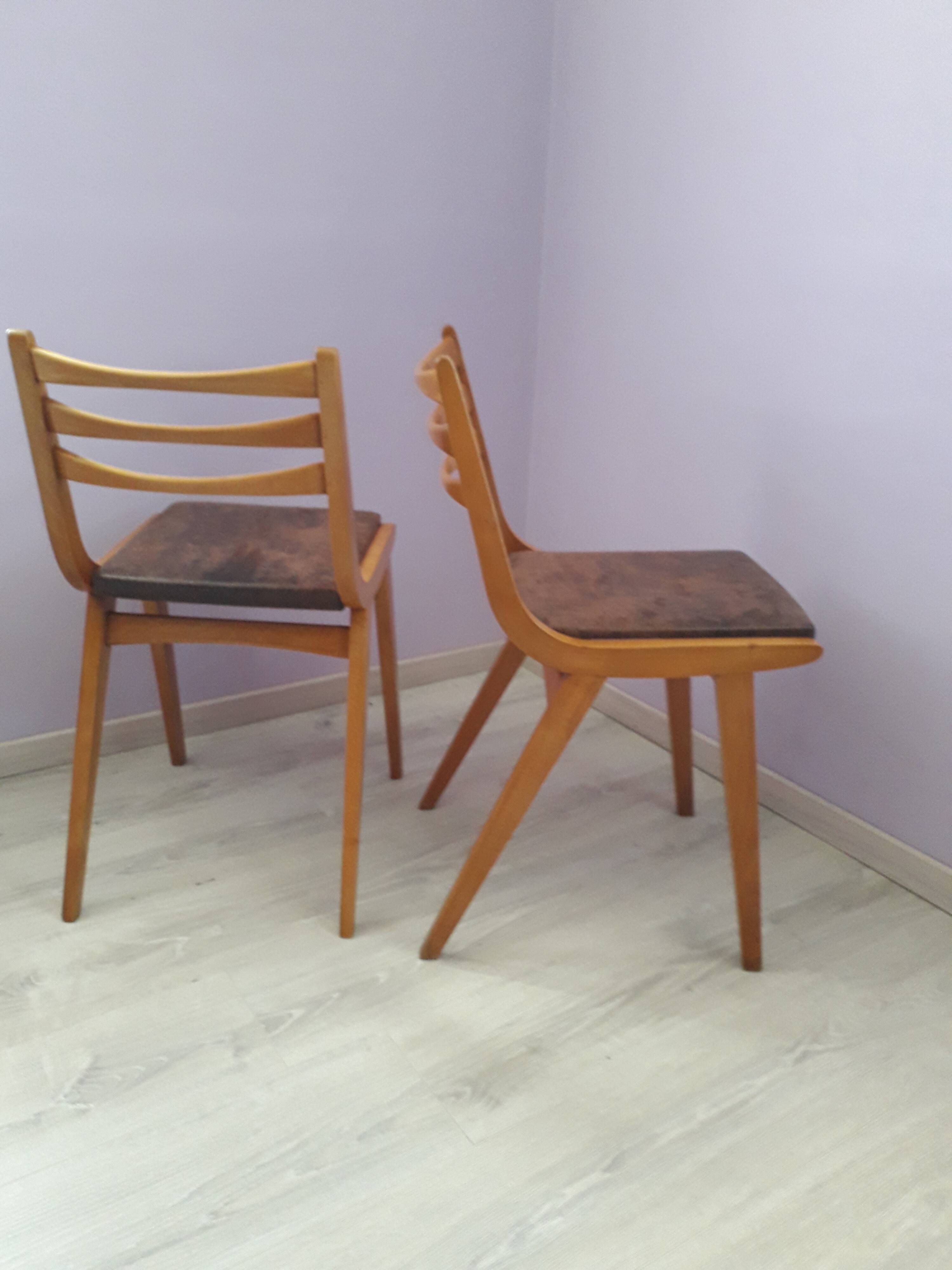 Pair of vintage chairs year 1960
