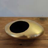 Modernist ashtray pellet in solid bronze.