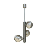 Chandelier 1970 aluminum with its applique