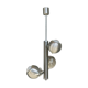 Chandelier 1970 aluminum with its applique