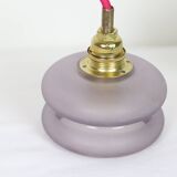 Baladeuse en verre épais violet, vintage