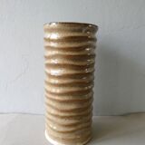 Vase rouleau en grès émaillé